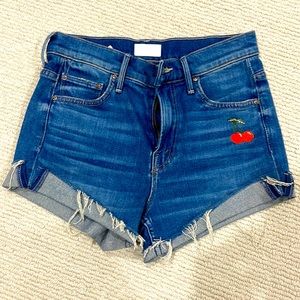 Mother Denim Rascal Slit Flip Short